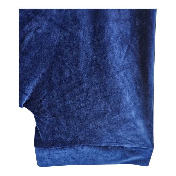 WOMAN WITHIN Women's Plus 26 28 Velvet Tunic Top Blue 3/4 Wide Sleeve Soft 56" - Picture 4 of 7